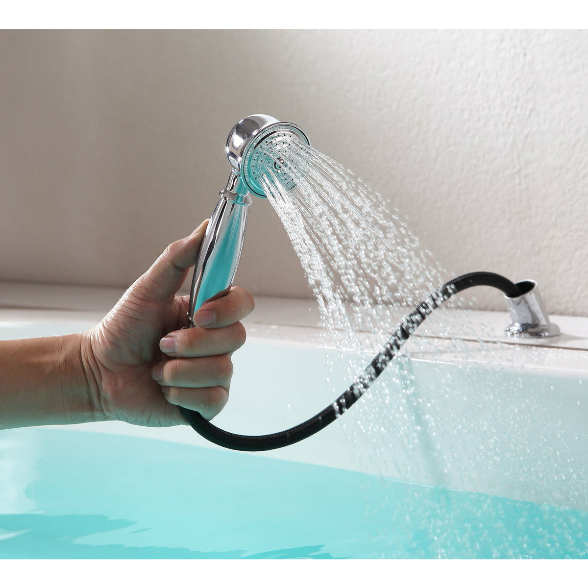 Extendable Handheld Sprayer - Polished Chrome Finish - Vital Hydrotherapy
