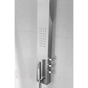 Anzzi Three Shower Control Knob, Acu-stream Vector Massage Body Jet and Euro-grip Hand Sprayer in Brushed Steel SP-AZ076 - Vital Hydrotherapy