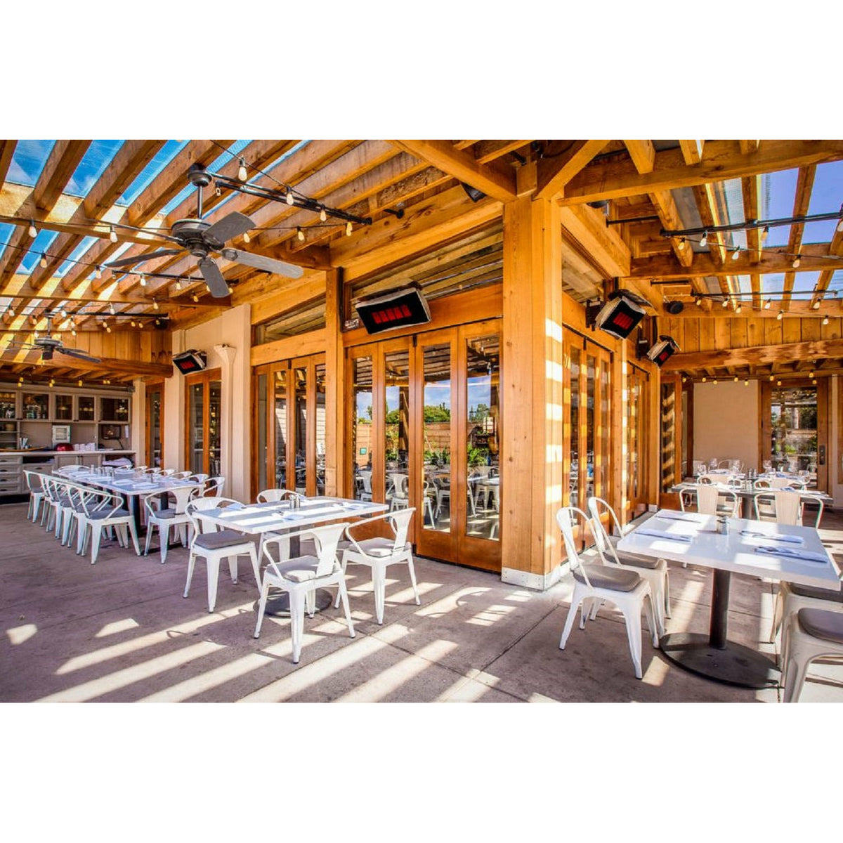 Platinum 500 Smart-Heat Liquid Propane Gas Heater Tinted Glass-Ceramic Screen wall mounted set outdoor