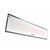2300W Platinum Smart-Heat Electric Heater in White Stainless Steel Tinted Glass-Ceramic Screen Slim-line Design in white background