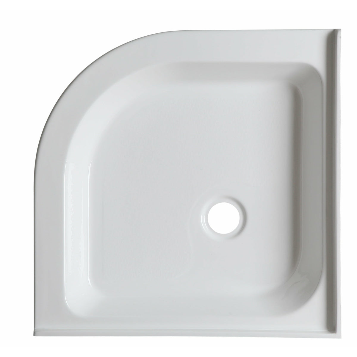 Anzzi Randi 36 x 36  in. Neo-Round Double Threshold Shower Base in White SB-AZ01RO - Vital Hydrotherapy