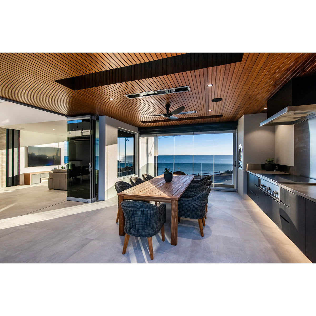 Ceiling Recess Kit for 3400W Platinum Smart-Heat Electric Heaters mounted to indoor heater