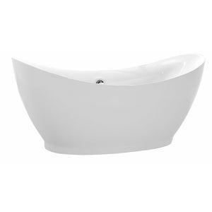 Anzzi Reginald 68 in. Acrylic Soaking Bathtub in Glossy White Finish FTAZ091 - Vital Hydrotherapy