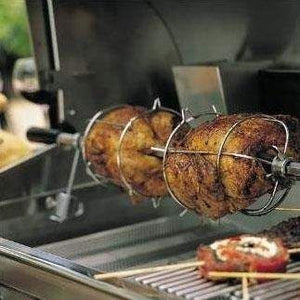 American Outdoor Grill Rotisserie Kit for 24" Aog Grill - Stainless Steel Spit Rod With Handle - RK24 - Vital Hydrotherapy