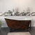 Cambridge Plumbing 61" X 30" Faux Copper Bronze Finish on Exterior Cast Iron Clawfoot Bathtub (Hand Painted Faux Copper Bronze Finish) with No Faucet Drillings and Oil Rubbed Bronze Feet ST61-NH-ORB-CB - Vital Hydrotherapy