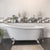 Cambridge Plumbing Cast Iron Slipper Clawfoot Tub (Porcelain enamel interior and white paint exterior) Brushed nickel ball and claw feet - 67" X 30" ST67-NH - Vital Hydrotherapy