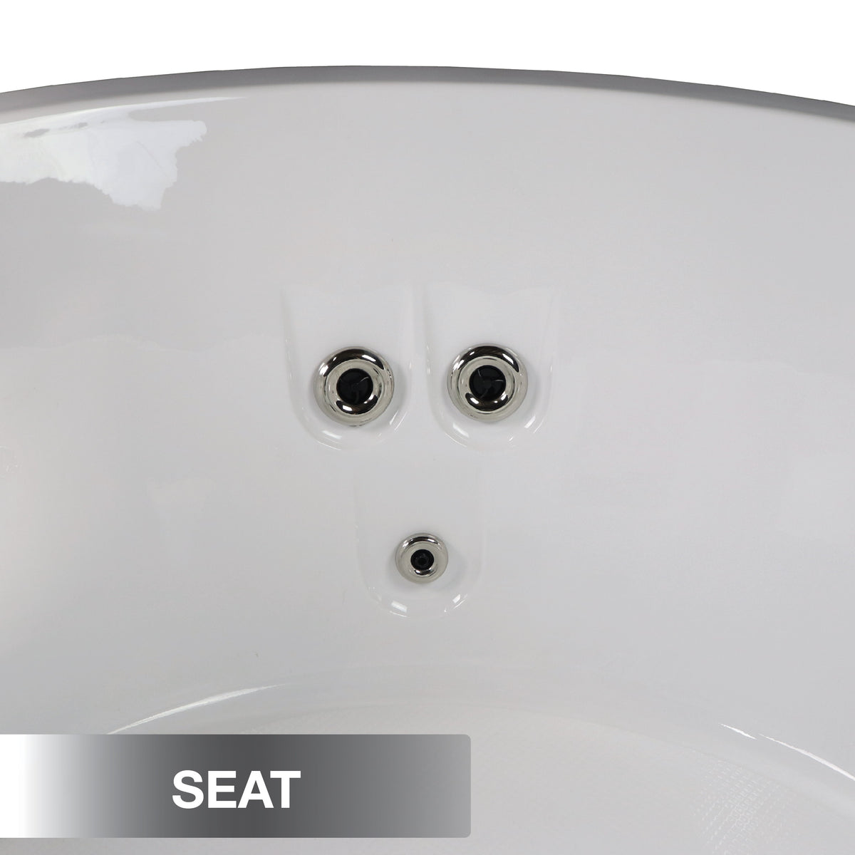 Canadian Spa Okanagan 4-Person 10-Jet Portable Hot Tub - Seat - Stainless steel hydrotherapy jets - Vital Hydrotherapy