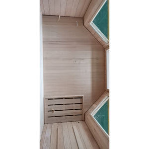 SunRay Tiburon 4-Person Indoor Traditional Sauna - Floor inside view