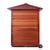 Enlighten Sauna Dry traditional SunRise Outdoor Canadian Red Cedar Wood Outside And Inside Peak Roofed with  glass door and window  two person sauna front view