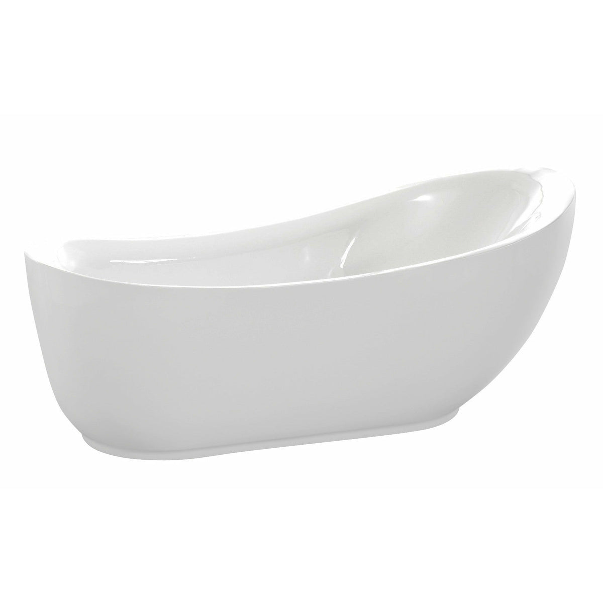Anzzi Talyah 71 in. Acrylic Flatbottom Non-Whirlpool Soaking Bathtub in White  FTAZ090-0025C - Vital Hydrotherapy