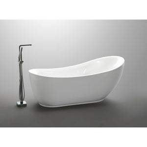 Anzzi Talyah Series 5.92 ft. Freestanding Soaking Bathtub in Acrylic High Gloss White FT-AZ090 - Vital Hydrotherapy