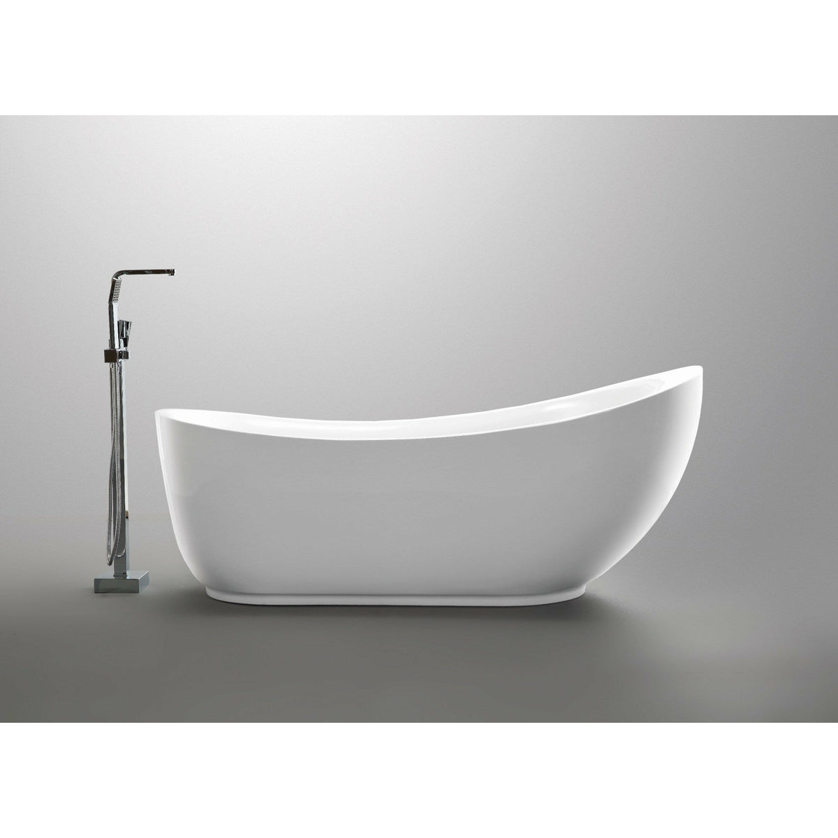 Anzzi Talyah Series 5.92 ft. Freestanding Soaking Bathtub in Acrylic High Gloss White FT-AZ090 - Vital Hydrotherapy