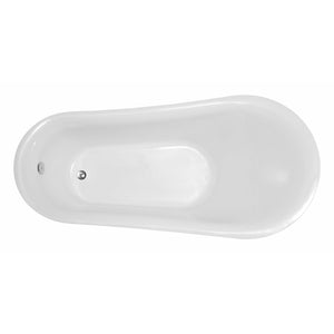 Anzzi Talyah Series 5.92 ft. Freestanding Soaking Bathtub in Acrylic High Gloss White FT-AZ090 - Top View - Vital Hydrotherapy