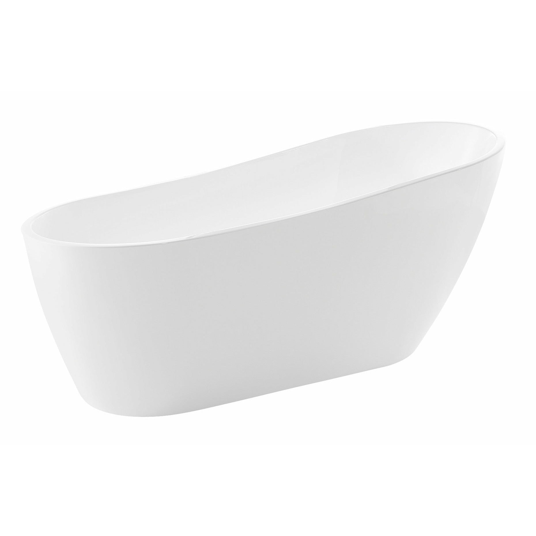 Anzzi Trend Series 5.58 ft. Freestanding Bathtub in Marine Grade Acrylic High Gloss White FT-AZ093 - Vital Hydrotherapy
