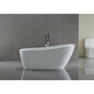 Anzzi Trend Series 5.58 ft. Freestanding Bathtub in Marine Grade Acrylic High Gloss White FT-AZ093 - Lifestyle - Vital Hydrotherapy