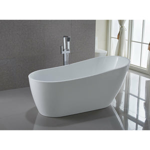 Anzzi Trend Series 5.58 ft. Freestanding Bathtub in Marine Grade Acrylic High Gloss White FT-AZ093 - Vital Hydrotherapy