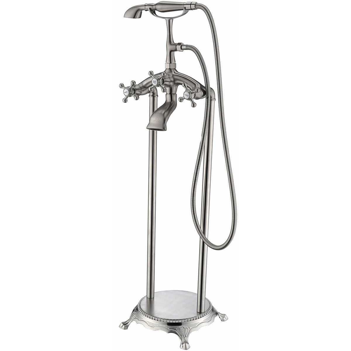 Tugela Faucet with Hand Shower in Brushed Nickel FTAZ112-0052B - Vital Hydrotherapy