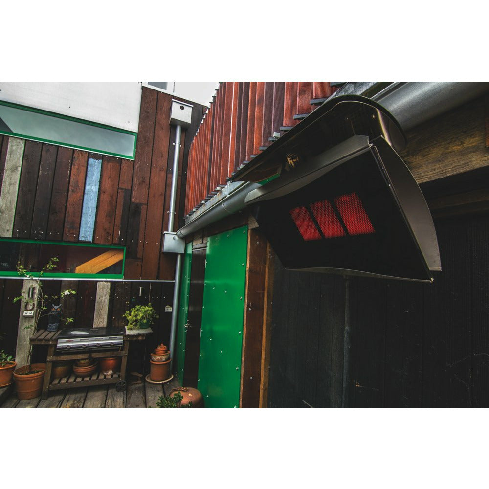 Tungsten 300 Smart-Heat Liquid Propane Gas Heater Stainless Steel i-beam mounted set outdoor