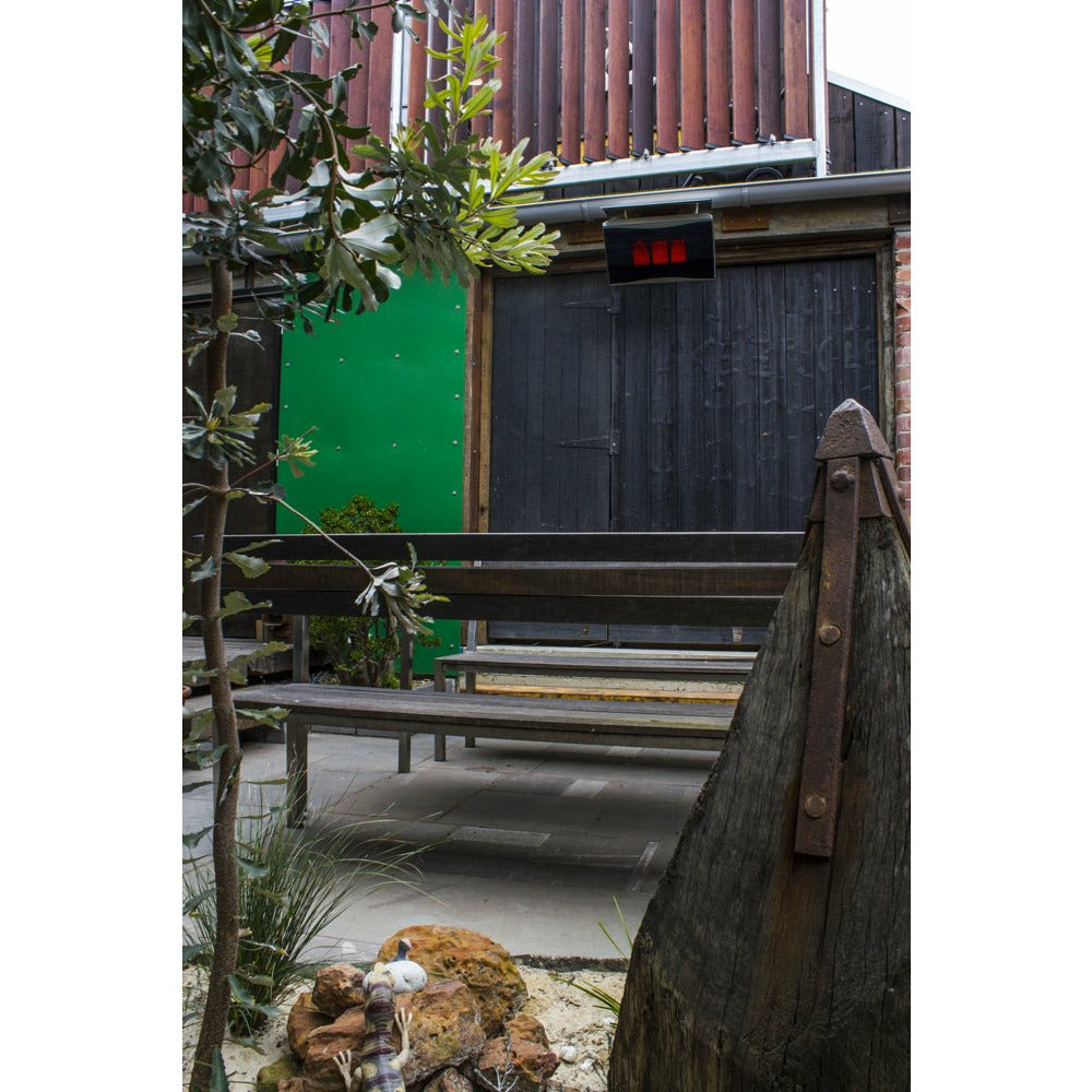 Tungsten 300 Smart-Heat Liquid Propane Gas Heater Stainless Steel i-beam mounted set outdoor