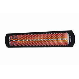 4000W Tungsten Smart-Heat Electric Patio Heater in Black Stainless Steel, Black High Temperature Coating in white background