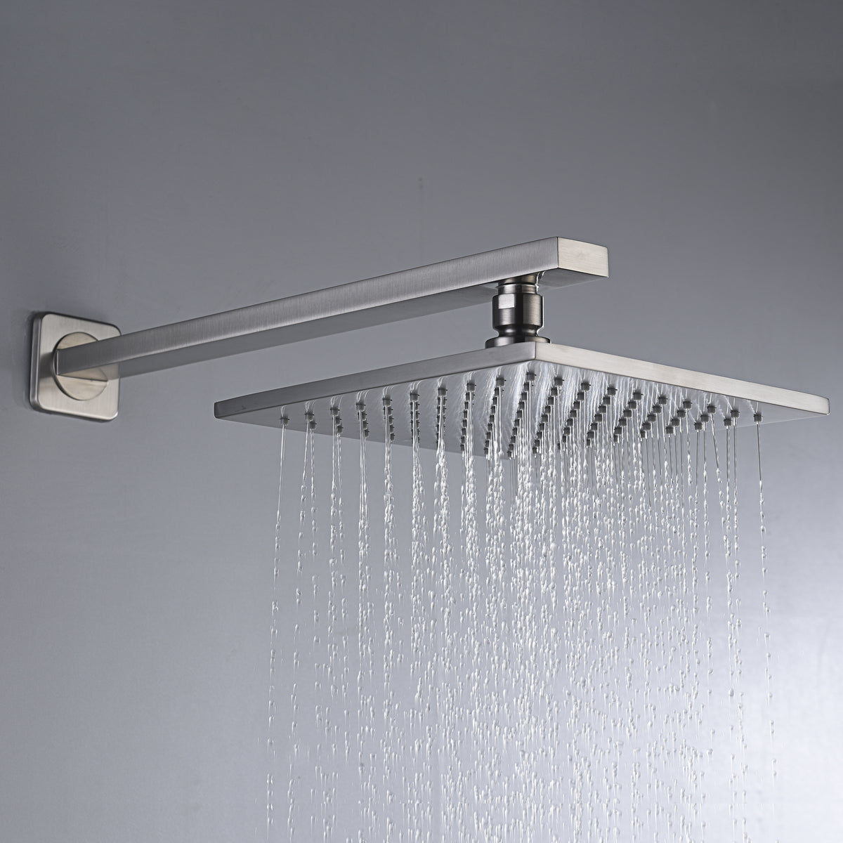 Anzzi Viace Series Wall Mounted Heavy Rain Showerhead in Brushed Nickel SH-AZ041 - Vital Hydrotherapy