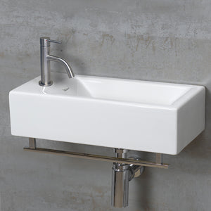 Whitehaus Waterhaus Solid Stainless Steel, Single Lever Small Lavatory Faucet WHS1010-SB - Vital Hydrotherapy