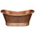 Whitehaus Bathhaus Copper Freestanding Handmade Double Ended Bathtub with Hammered Exterior, Lightly Hammered Interior and No Overflow WHCT-1003 - Vital Hydrotherapy