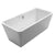Whitehaus Bathhaus Cubic Style Freestanding Double Ended Lucite Acrylic Bathtub With a Chrome Mechanical Pop-up Waste and a Chrome Center Drain With Internal Overflow WHHQ170BATH - Vital Hydrotherapy