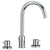 Whitehaus Luxe Widespread Lavatory Faucet with Tall Gooseneck Swivel Spout and Pop-up Waste WHLX78214 - Vital Hydrotherapy