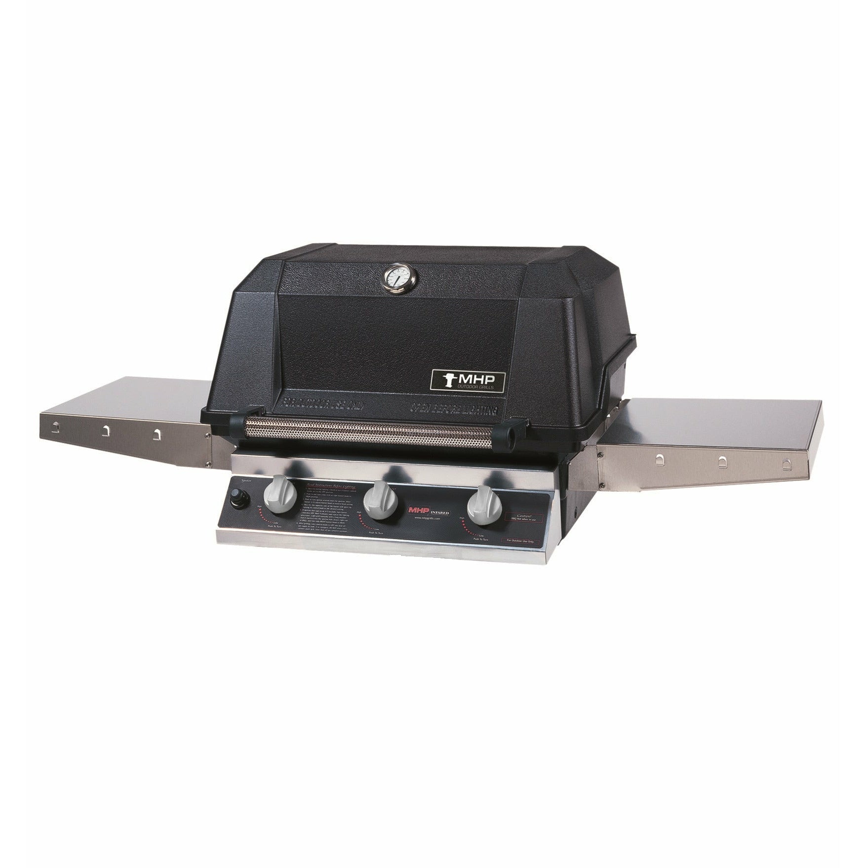 MHP HERITAGE GRILL 2 SS & 1 INFRARED BURNER LP WHRG4DD-PS - Vital Hydrotherapy