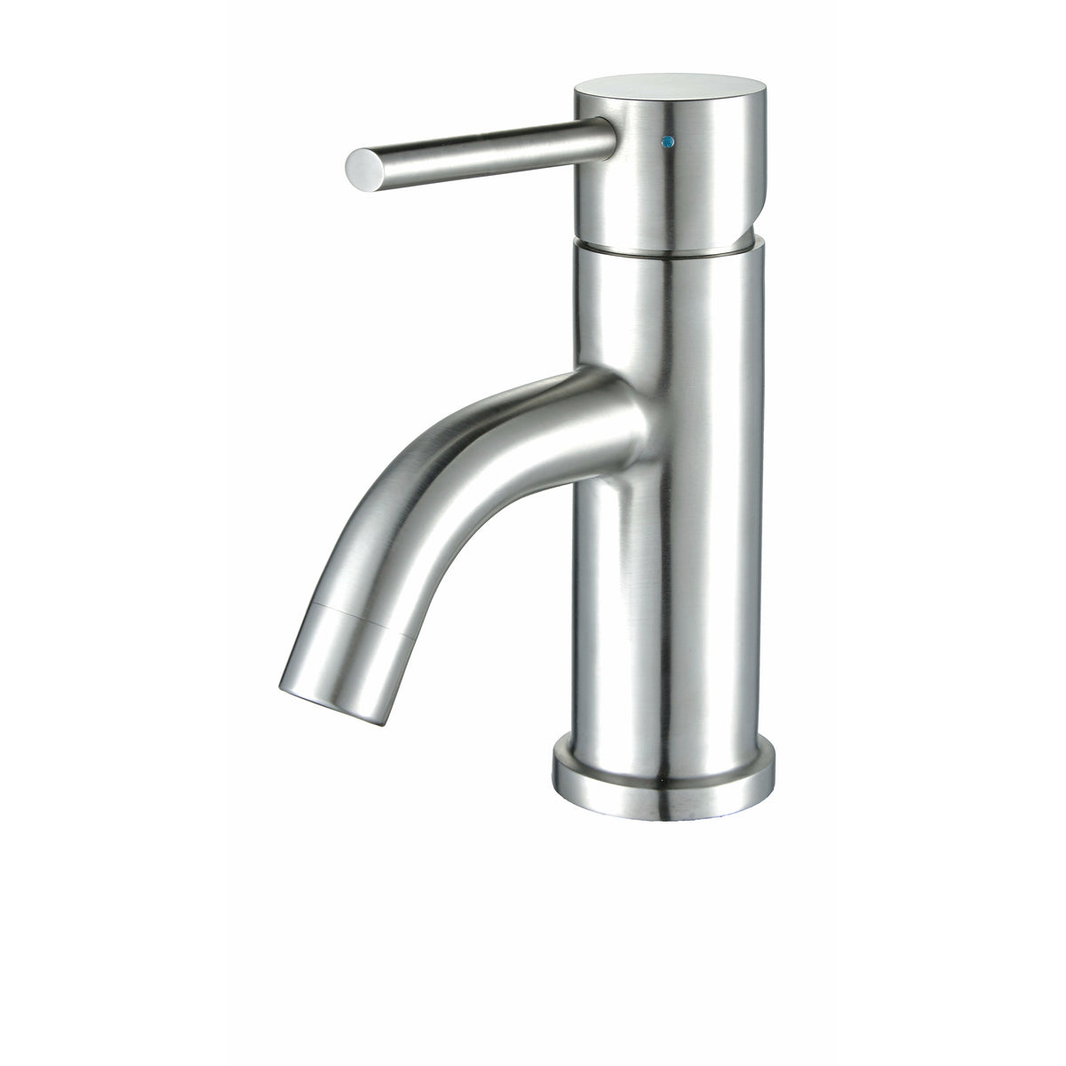 Whitehaus Waterhaus Solid Stainless Steel, Single Hole, Single Lever Lavatory Faucet with Matching Pop-up Waste WHS0111-SB - Vital Hydrotherapy