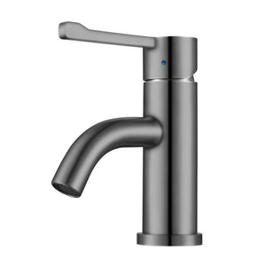 Whitehaus Waterhaus Solid Stainless Steel, Single Hole, Extended Single Lever Lavatory Faucet WHS0221-SB - Vital Hydrotherapy