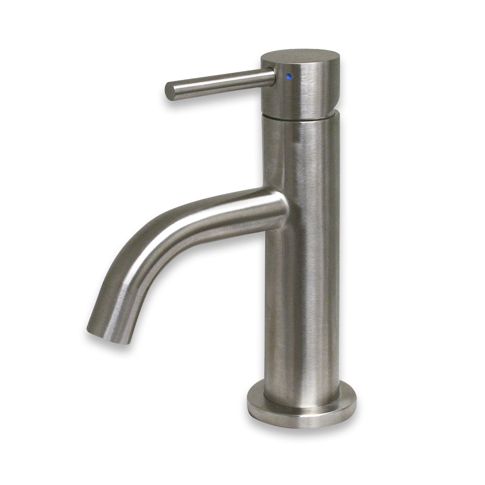 Whitehaus Waterhaus Solid Stainless Steel, Single Lever Small Lavatory Faucet WHS1010-SB - Vital Hydrotherapy