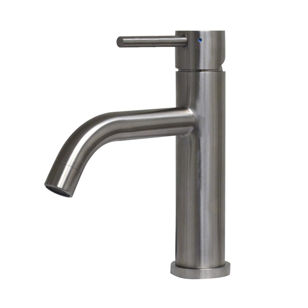 Whitehaus Waterhaus Lead-Free Solid Stainless Steel Single lever Elevated Lavatory Faucet WHS8601-SB - Vital Hydrotherapy