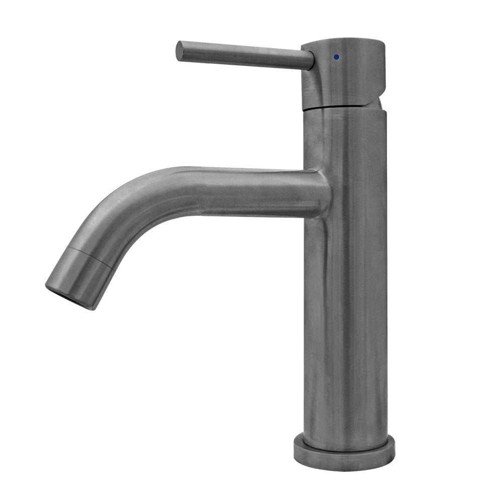Whitehaus Waterhaus Lead-Free Solid Stainless Steel Single lever Elevated Lavatory Faucet WHS8601-SB - Vital Hydrotherapy