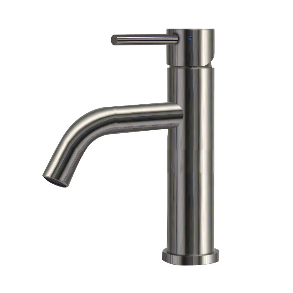 Whitehaus Waterhaus Lead-Free Solid Stainless Steel Single lever Elevated Lavatory Faucet WHS8601-SB - Vital Hydrotherapy