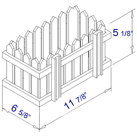 Alfi brand Wooden Hanging Basket Specification Drawing - Vital Hydrotherapy