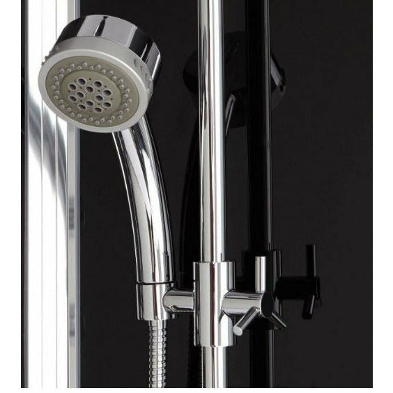 Athena Steam Shower eagle bath with handles, massage jets, shower wand and control panel