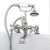 Cambridge Plumbing Clawfoot Tub Brass Deck Mount Faucet with Hand Held Shower Brushed Nickel CAM463-2 - Vital Hydrotherapy