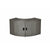 MSpa Wicker Cabinet Storage Unit for Square Spa - cool grey color in a white background