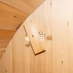 Dundalk Canadian Timber Serenity 2 to 4 person Eastern White Cedar Sauna CTC2245W - Vent - Vital Hydrotherapy